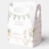 Een Gekke Goose Roze Meisje 1e Verjaardag Bedankdoosjes (Geopend)