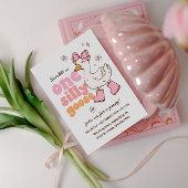 Een Gekke Goose Roze Meisje 1e Verjaardag Kaart