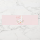 Een Gekke Goose Roze Meisjes 1e Verjaardag Waterfles Etiket (Enkel label)