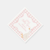 Een Gekke Goose roze Servet (Hoek)