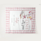 Een Gekke Goose Roze Verjaardag Foto Achtergrond Wandkleed (Voorkant (horizontaal))