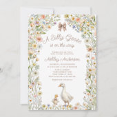 Een Gekke Goose Schattige Baby shower Kaart (Voorkant)