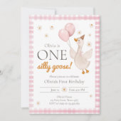 Een Gekke Goose Spring Party Boerderij eerste verj Kaart (Voorkant)