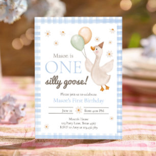 Een Gekke Goose Spring Party Boerderij eerste verj Kaart