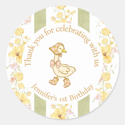 Een Gekke Goose Sticker (Voorkant)