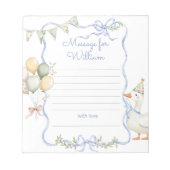 Een Gekke Goose tijdcapsule bericht Notitieblok (Voorkant)