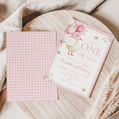 EEN GEKKE GOOSE Verjaardag Eerste Verjaardag Uitno Kaart