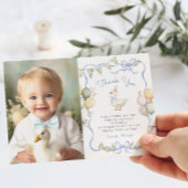 Een Gekke Goose Verjaardag Foto Dank u kaart