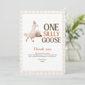 Een Gekke Goose Verjaardag, Goose Boy 1e Verjaarda Bedankkaart (Staand voorkant)