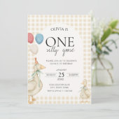 Een Gekke Goose Verjaardag Kaart (Staand voorkant)