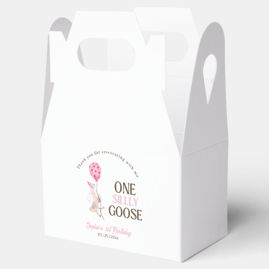 Een Gekke Goose Verjaardag, Meisje 1e Verjaardag R Bedankdoosjes (Geopend)