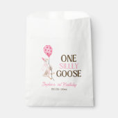 Een Gekke Goose Verjaardag, Meisje 1e Verjaardag R Bedankzakje (Voorkant)