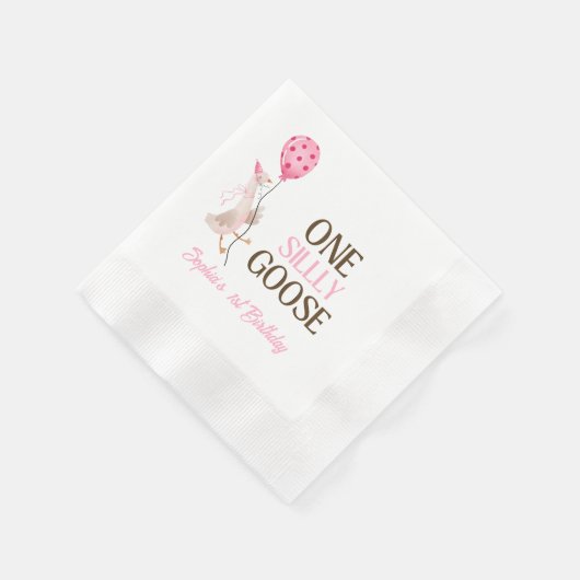 Een Gekke Goose Verjaardag, Meisje 1e Verjaardag R Servet (Hoek)