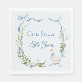 Een Gekke Goose Verjaardag Waterverf Servet