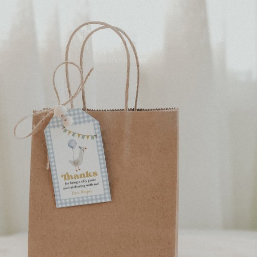 Een Gekke Goose verjaardagscadeau Label Cadeaulabel