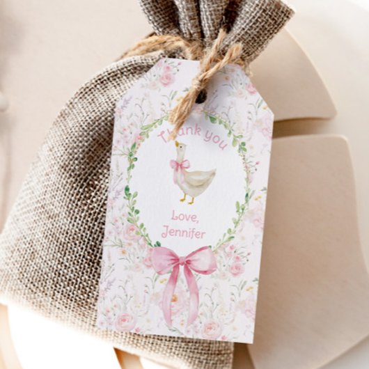 Een Gekke Goose Verjaardagsfeest Bedankt Cadeaulabel