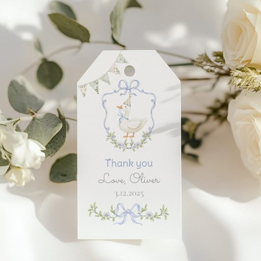 Een Gekke Goose Verjaardagsfeest Bedankt Cadeaulabel