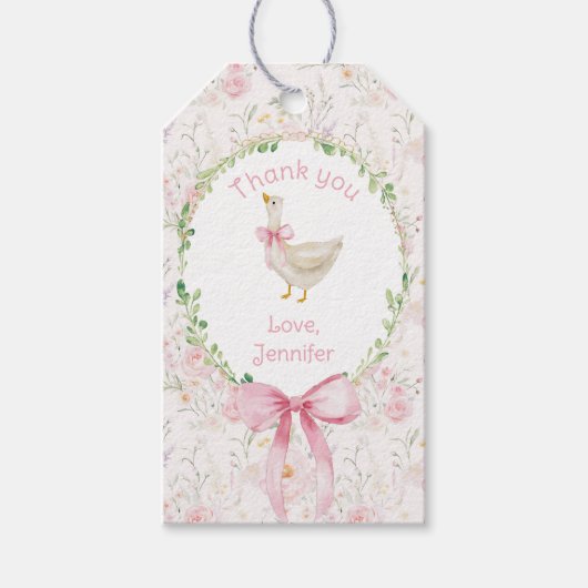 Een Gekke Goose Verjaardagsfeest Bedankt Cadeaulabel (Voorkant)