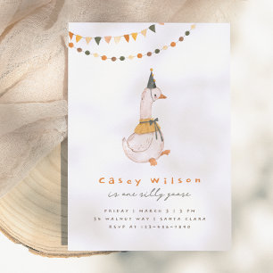 Een Gekke Goose verjaardagsfeestje Kaart