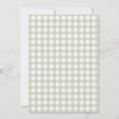 Een Gekke Goose Waterverf eerste verjaardag groen Kaart (Achterkant)