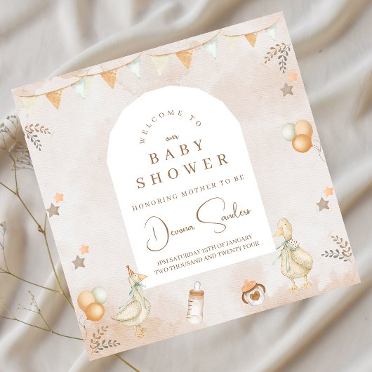 Een Gekke Goose Whimsical Baby shower Servet