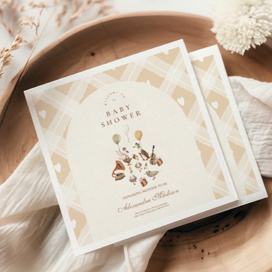 Een Gekke Goose Whimsical Baby shower Servet