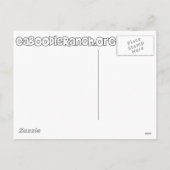 'Een gekke kat dame kerst' Feestdagenkaart (Achterkant)