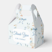 Een Gekke kleine Goose Verjaardag Waterverf Bedankdoosjes (Achterkant)