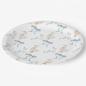 Een Gekke kleine Goose Verjaardag Waterverf Papieren Bordje (Gekanteld)