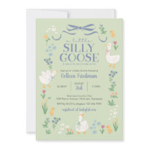 Een Gekke Little Goose Baby shower uitnodiging