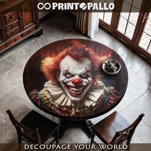 Een gekke moordenaar clown jaagt je neer! tissuepapier