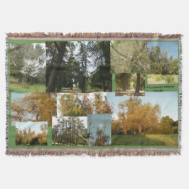 een gekke quilt van gouden Duizend Oaks park scène Deken