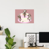 Een gekke theevisite poster (Thuiskantoor)