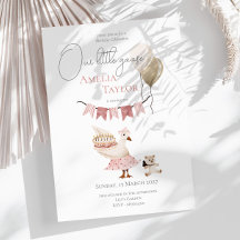 Een Gekke  Verjaardag Gans Waterverf