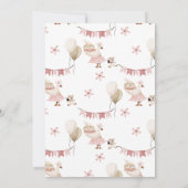 Een Gekke  Verjaardag Gans Waterverf Kaart (Achterkant)