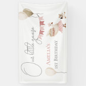 Een Gekke  Verjaardag Gans Waterverf Spandoek (Verticaal)