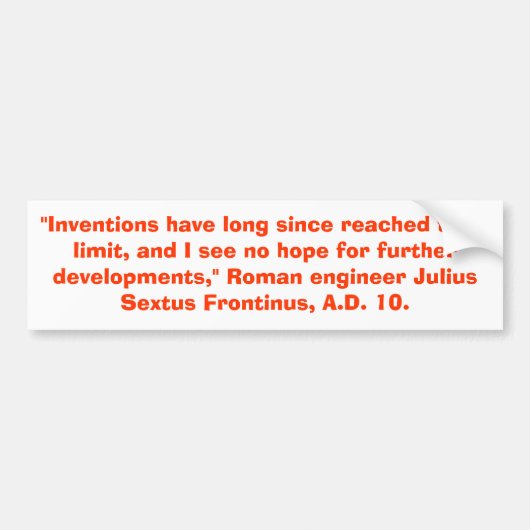 een gekke voorspelling ! bumpersticker (Voorkant)