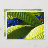 Een gekko hagedis' tropische Kerstmis Feestdagenkaart (Voorkant / Achterkant)