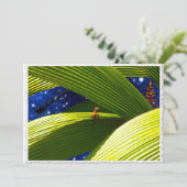 Een gekko hagedis' tropische Kerstmis Feestdagenkaart (Staand voorkant)