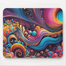 Een gekleurd abstract muismat