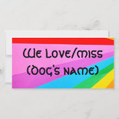 Een gekleurd potlood IT8-kleurenkaart van een hond Bedankkaart (Achterkant)