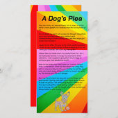 Een gekleurd potlood IT8-kleurenkaart van een hond Bedankkaart (Voorkant / Achterkant)