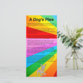 Een gekleurd potlood IT8-kleurenkaart van een hond Bedankkaart (Staand voorkant)