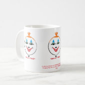 Een gekleurde Mok van 1922 "KROOMAFACE"-ballonkoff (Voorkant links)