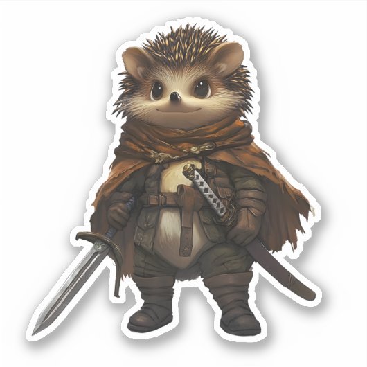 Een gekwetste krijger sticker (Voorkant)