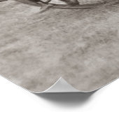 Een geladen hooiwagen en werknemers poster (Hoek)