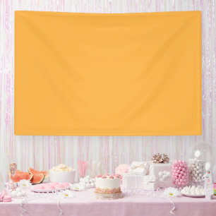Een gele achtergrond met een spandoek