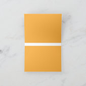 Een gele achtergrond met een zwarte rand bedankkaart (Binnen)