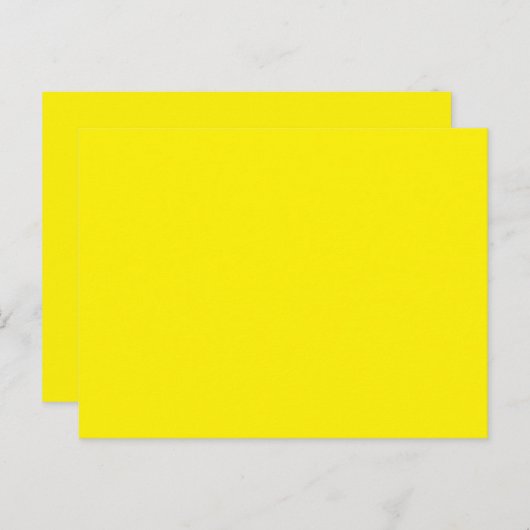 Een gele achtergrond met een zwarte rand briefkaart (Voorkant / Achterkant)