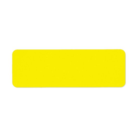 Een gele achtergrond met een zwarte rand etiket (Voorkant)